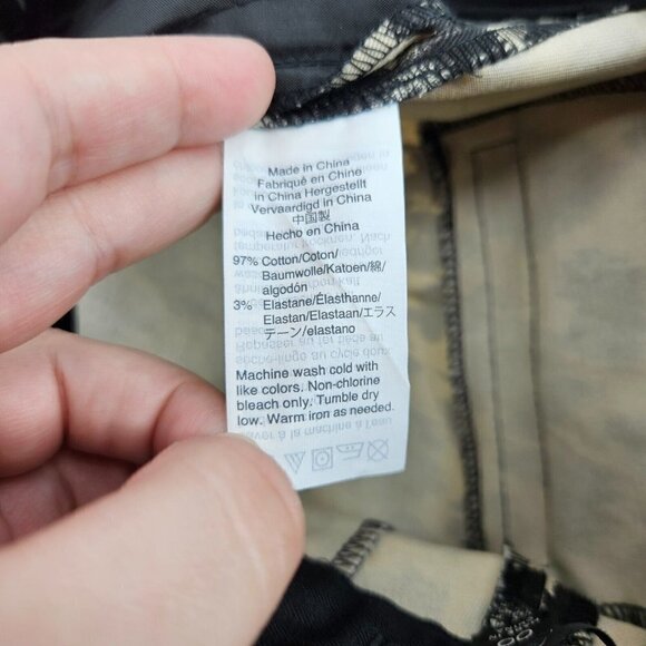 J.Crew Martie Slim Crop Pants In Leopard Stretch Cotton Women's 00 Preppy Career - Picture 6 of 11